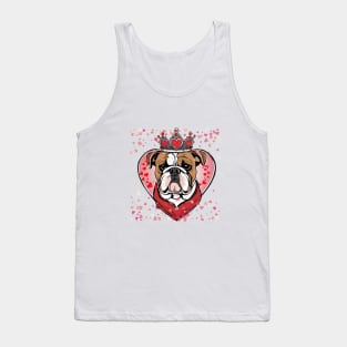 "LoveStruck Bulldog Bliss" Tank Top